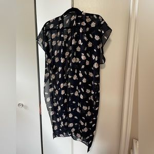 Flowy kimono style vest